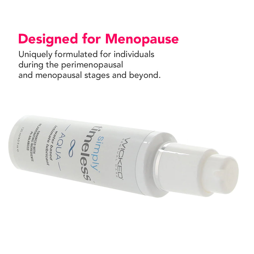 Simply Timeless for Menopause Aqua Lube 4oz/120ml Lubes and Lotions > Water Based Sex Lubes - Tophatter Daily Deals